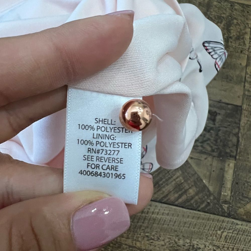 CANDIES Blush Butterfly Print Shift Dress. Size Small NWOT - Picture 6 of 6
